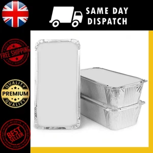 No.6a Aluminium Foil Food Storage Containers Lids Disposable Takeaway & Baking - Picture 1 of 6