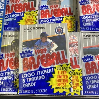 1989 FLEER baseball CELLO Pack from BBCE box. $1.25 Ship Each Add Pack. Ripken - Image 1 of 4