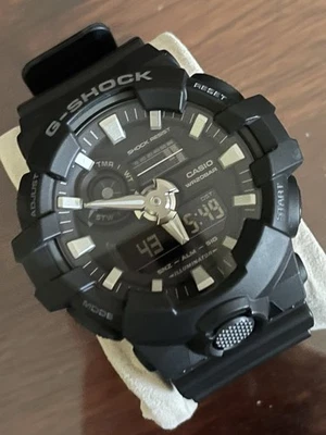 CASIO G-Shock Military Sports watch GA-700-1B. Black & Silver - image 1 of 4