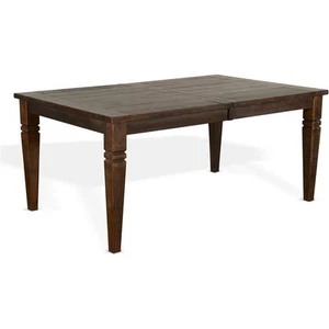 Pemberly Row 90" Wood Extension Dining Table in Tobacco Leaf - Picture 1 of 8