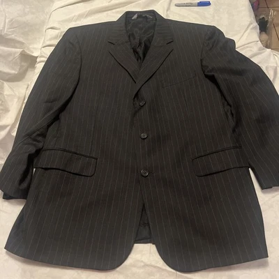 Stafford Executive Blazer Sport Coat 100% Wool Two Button Closure 44R Italian - Image 1 of 4