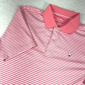Southern Shirt Company Poloshirt Herren klein rosa gestreift Baumwolle Logo - Bild 1 von 8