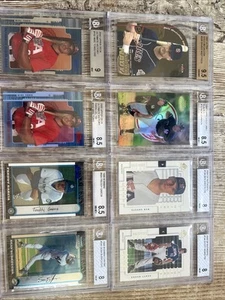 1999 - 2001 BECKETT GRADED BASEBALL 8 CARD LOT BEN SHEETS FREDDY GARCIA X NADY + - Picture 1 of 15
