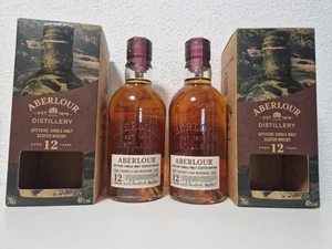 ZWEI FLASCHEN Aberlour 12 Jahre Scotch Whisky 0,7l 40%vol. Neu Seltenheit!!! - Bild 1 von 3