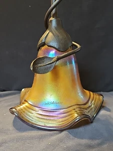 Quoizel Todd Phillips Pendant Light Signed Art Glass Shade 2 Available - Picture 1 of 4