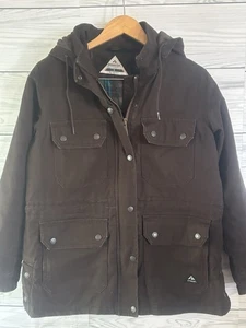 Ridgecut Toughwear Womens SMALL Hooded Quilt-Lined Full-Zip Chore / Field Coat - Picture 1 of 8