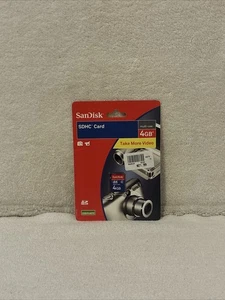 Scheda SDHC SanDisk 4GB Secure Digital ad alta capacità nuova sigillata SPEDIZIONE GRATUITA - Foto 1 di 4