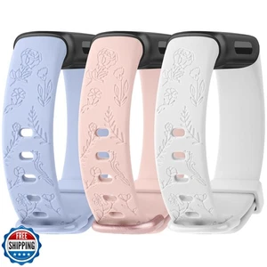 Meliya Compatibile con Fitbit Inspire 3 Fasce per Donna Uomo, Incisione Floreale  - Foto 1 di 5