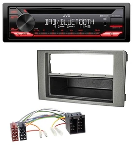 JVC CD DAB USB Bluetooth MP3 Autoradio für Iveco Daily (06-14) dunkelgrau - Bild 1 von 7