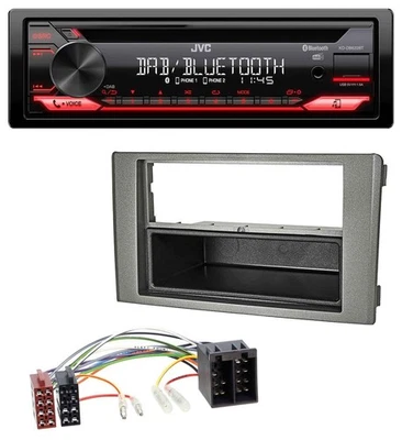 JVC CD DAB USB Bluetooth MP3 Autoradio für Iveco Daily (06-14) dunkelgrau - Bild 1 von 4