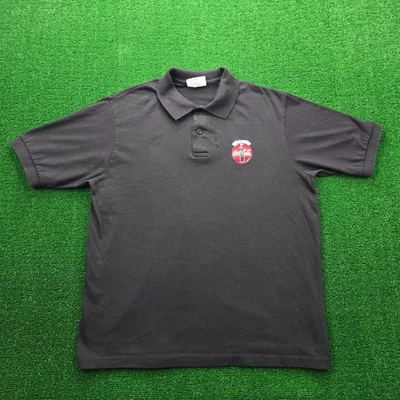 Coca Cola Polo Shirt Mens Large Black Short Sleeve Vintage Employee Uniform - Image 1 of 4