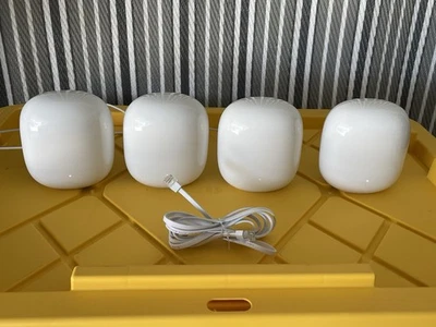 Google Nest Pro Wi-Fi Model G6ZUC 4 Pack Wi-Fi 6E Mesh Router - Image 1 of 4