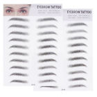  2 Pcs 3d Eyebrow Stickers Imitation Eyebrows Make up Kit Water Proof