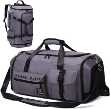 65L Travel Duffel Bag for Women & Men - 3 in 1 Large Sports Gym Bag with Shoe an