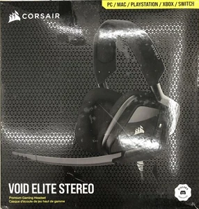 Corsair VOID ELITE STEREO Over the Ear Gaming Headset - Black -READ DESCRIPTION - Picture 1 of 2