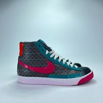 Nike Blazer Gris Rosa Verde azulado Zapato Deportivo Alto con Cordones 317808-061 Mujer Talla 8 Foto 1 de 4