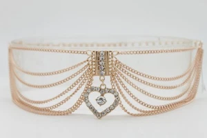 Women Gold Metal Chain Boot Bracelet Anklet Shoe Love Charm Jewelry Heart Gift - Picture 1 of 12