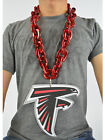 New NFL Atlanta Falcons RED Burgundy Fan Chain Necklace Foam Magnet - 2 in 1
