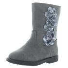 Laura Ashley Girls Gray Tall Dress Boots Shoes 6 Medium (B,M) Toddler  5348