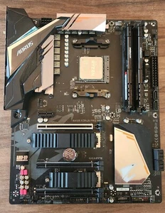 5700x3D, Gigabyte b450 Aorus Pro Wifi, 32GB DDR4 | CPU + Motherboard + RAM Combo - Photo 1/3