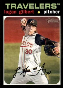 2020 Topps Heritage Minor League #22 Logan Gilbert Arkansas Travelers - Picture 1 of 2