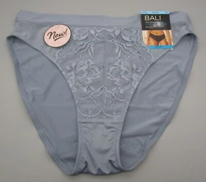 BALI~S 5~DFLCHC~Blue One Smooth U Perfectly Pretty Lace Mesh Hi-Cut Panty - Picture 1 of 3