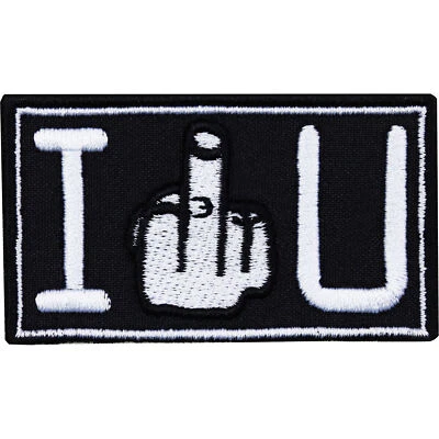 Aufnäher:  I FUCK YOU Patch/Bügelbild/Applikation/Sticker zum Aufnähen/Aufbügler - Bild 1 von 4