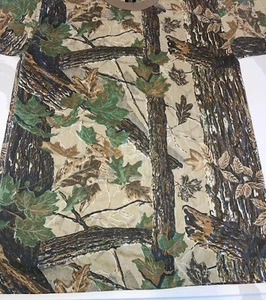 REALTREE CAMOUFLAGE TREE BARK LEAVES SHIRT HUNTING WOMENS LARGE CHEST 42-44 - Picture 1 of 20