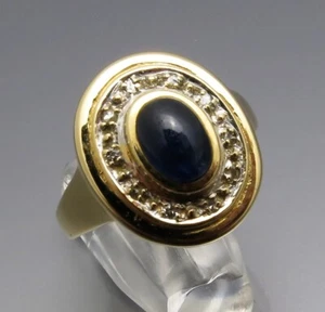 REIF-DESIGN - ELEGANTER SAFIR DIAMANT RING - 585 GOLD - Bild 1 von 8