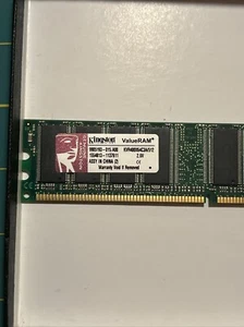 Kingston KVR400X64C3A/512 9905193 ValueRAM 512MB PC3200 DDR3 ECC 184P CL3 Memory - Picture 1 of 5