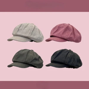 Unisex Lady Men Beret Hat Newsboy Cap Baker Boy Loose Oversize Casual Artist New - Picture 1 of 16