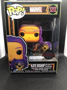 NEW Kate Bishop & Lucky #1212 Marvel Hawkeye Black Light Funko Pop! Vinyl Figure - Picture 1 of 1