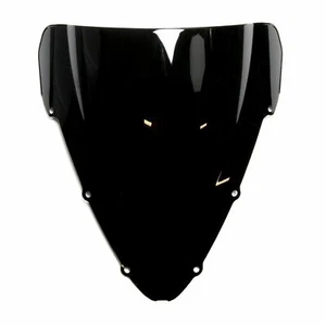 MPW Double Bubble Black Windshield Screen for Honda CBR 600 F F4i 01-06 - Picture 1 of 3