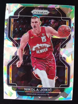 Nikola Jokic 2021-22 Panini Prizm CRACKED ICE #32 Denver Nuggets MVP  - Photo 1/2