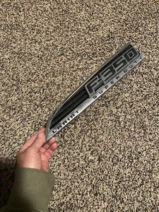 Left Fender F-350 Lariat Super Duty Emblem Fits 11-16 Ford F350 - Picture 1 of 4