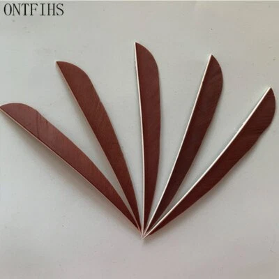 36pcs 5Inch Parabolic Vanes Fletches Fletching Feathers RW - Image 1 of 4