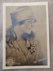 Chile Tobacco Card CCT B-92 Olga Tschechowa