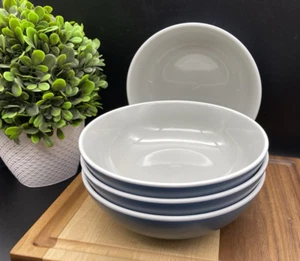 NORITAKE ColorTrio 22 oz. Cereal Coupe Bowls Blue - G003 (SET OF 4) NEW w/TAGS - Picture 1 of 10