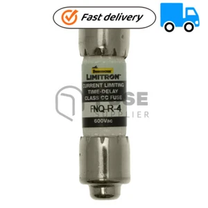 1PZ Nuovo Fusibile a Ritardo Eaton Bussmann Serie 4A 600V FNQ-R-4 - Foto 1 di 4