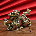 Chinese Beast Dragon Statue Bronze Figurine Ornaments Antique Copper Mythical g