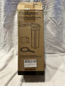 Geekpure 10 Inch Whole House Water Filter Housing 1"NPT Fit 2.5" x 10" BB Filter - Picture 1 of 4
