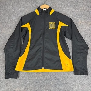 Nike Team Iowa Hawkeyes Windbreaker Jacket Full Zip Womens Medium M - Picture 1 of 10