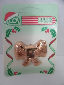 Arco de bronce de colección Cousin Corp doble ranura occidental hebilla de concho 6 piezas - Imagen 1 de 2