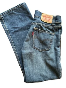 Levi’s 514 slim straight mens-boys red R tab denim jeans 14 reg. sz 27x27 - Picture 1 of 8