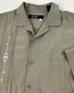 Nat Nast Silk Luxury Originals Herren Hemd Gr. XL bestickt Mineralgrün Salbei - Bild 1 von 24