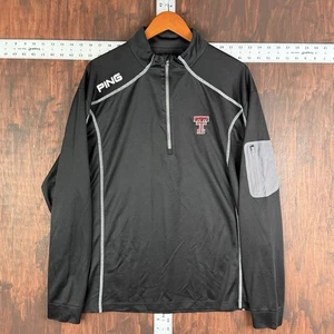 Texas Tech Red Raiders Ping Performance Golf Long Sleeve Pullover Mens XL NCAA - Picture 1 of 8