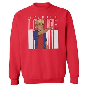 Lamine Yamal Inspired - Barcelona New 10 Tribute Fans Unisex Crewneck Sweatshirt - Picture 1 of 5