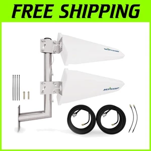 2x2 MIMO Log Periodic Antenna Kit for 4G LTE/5G Ho - Picture 1 of 10