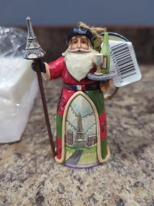 Neu ohne Karton Jim Shore französischer Weihnachtsmann Ornament 4034399 Weihnachtsmänner um die Welt 2013 - Bild 1 von 9