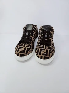 Fendi FF Logo Fabric Low-Top Men's Sneakers 7/260 122300207 - Picture 1 of 9